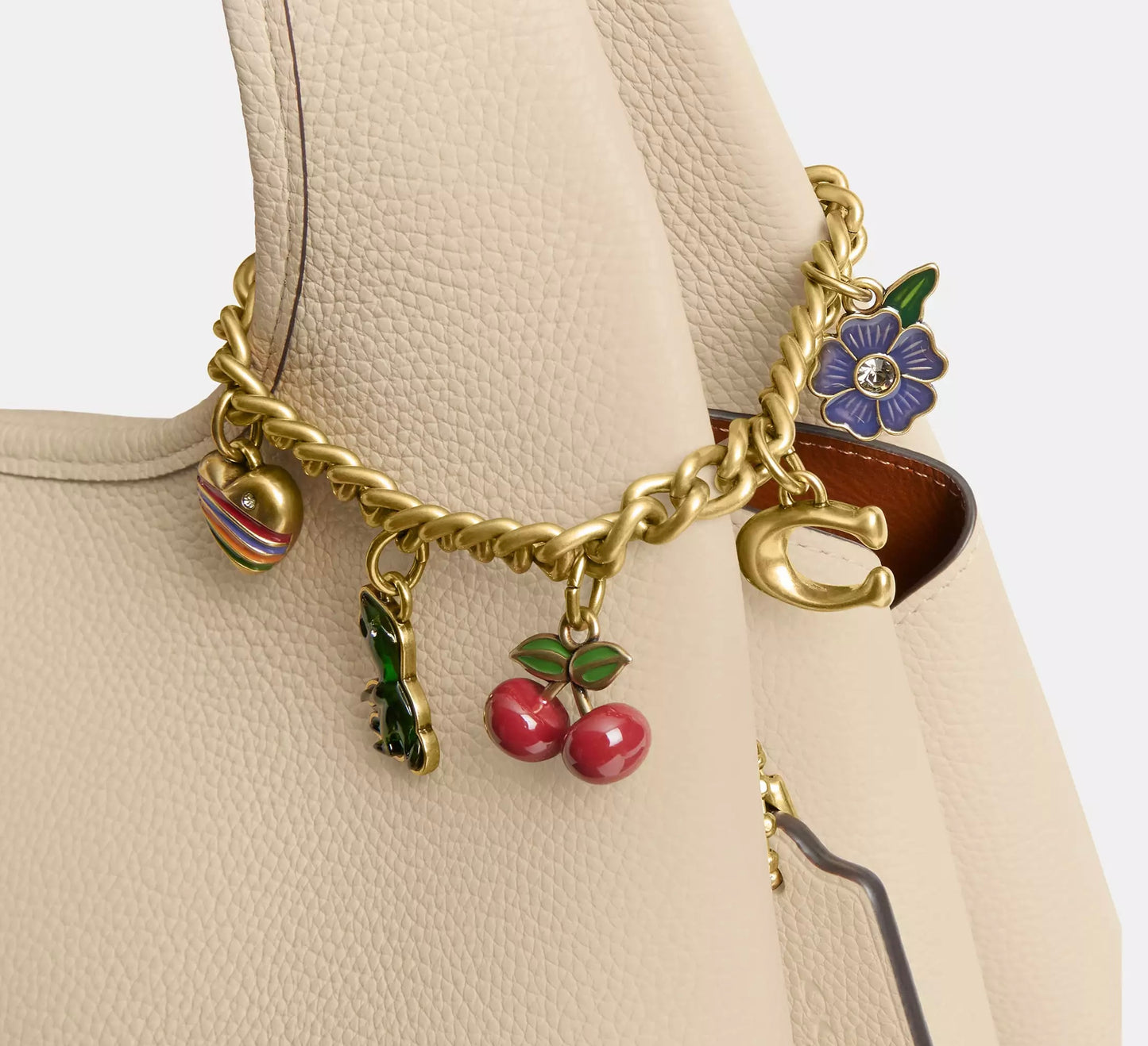 Motif Chain Bag Charm